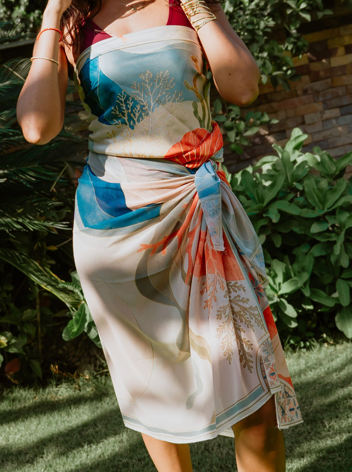 Coral Reverie Cover-Up