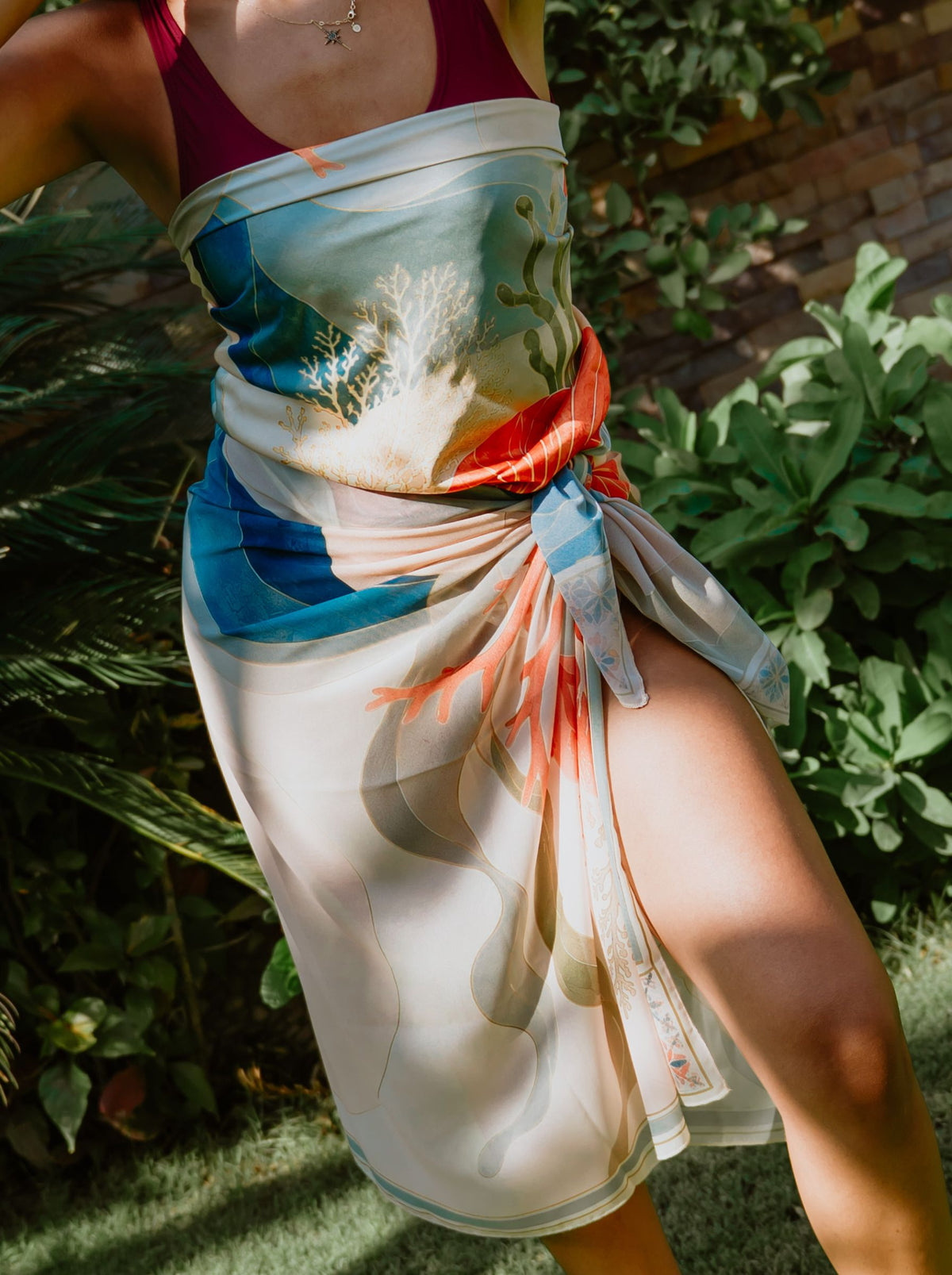 Coral Reverie Cover-Up