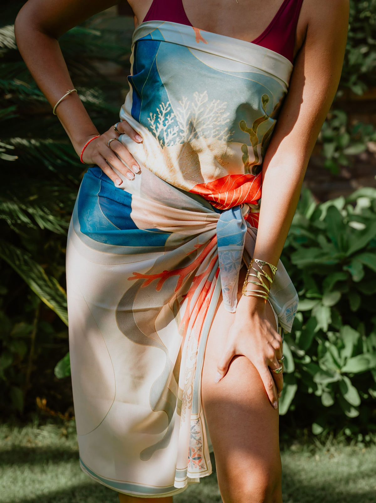 Coral Reverie Cover-Up