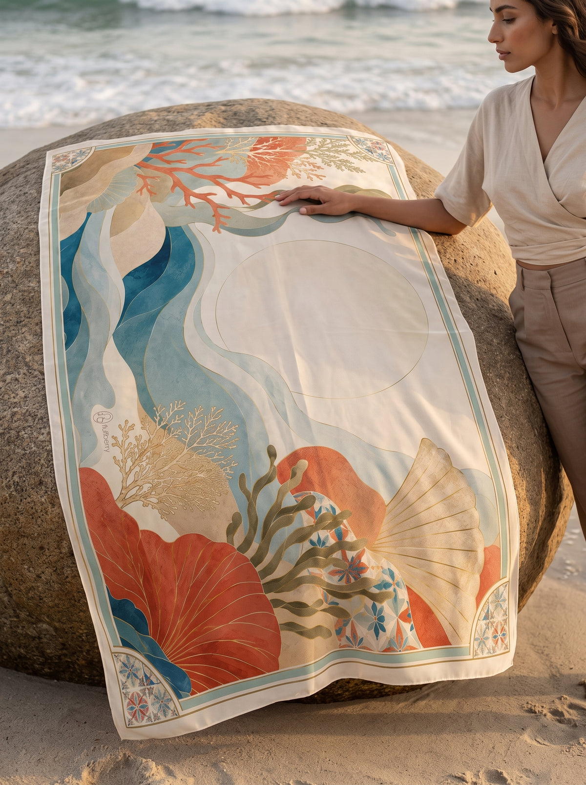 Coral Reverie Cover-Up