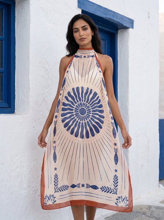 Indigo Medallion Cover-Up